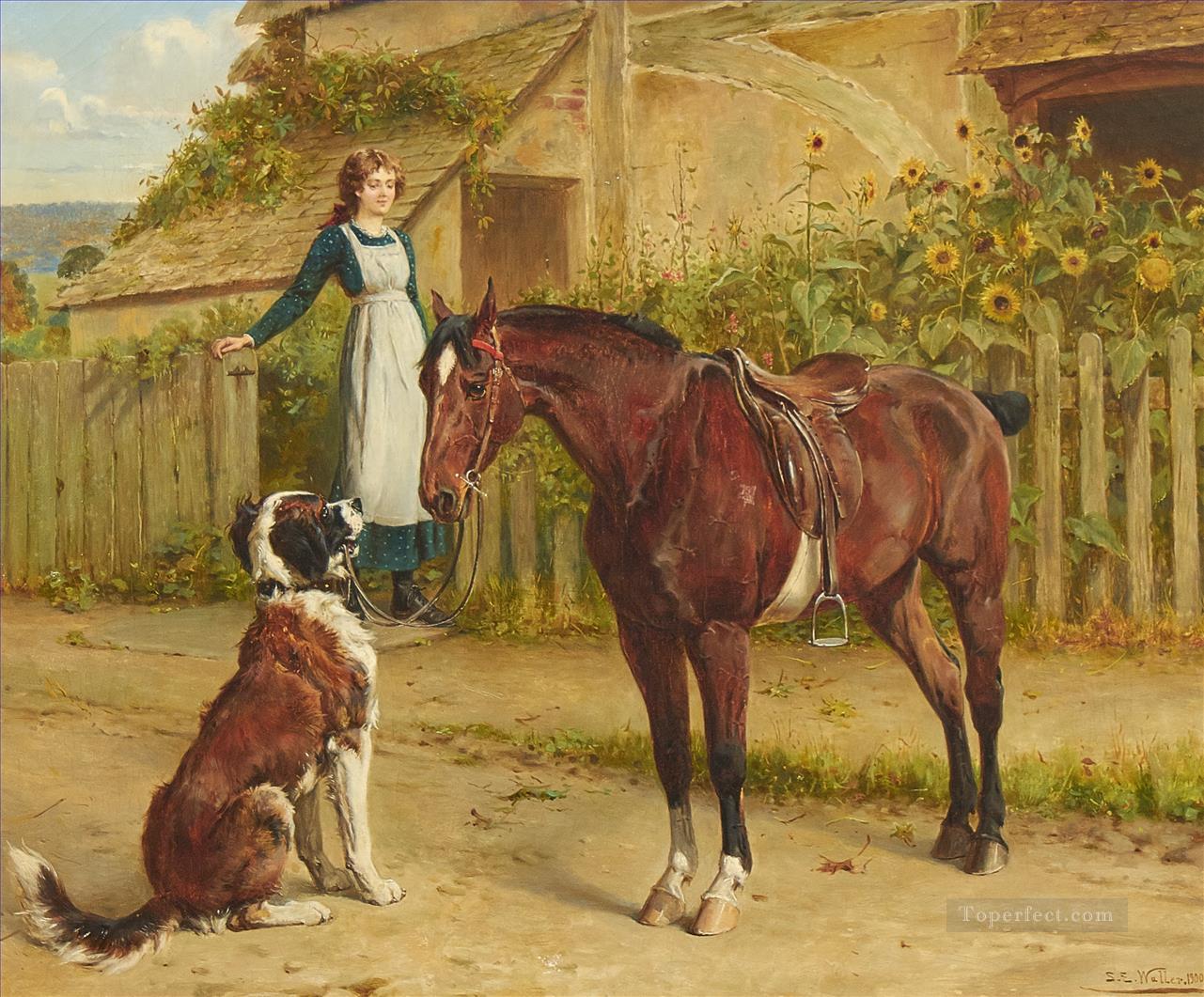 communication Samuel Edmund Waller genre Oil Paintings